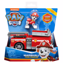 PAW Patrol , Marshall’s Fire Engine Vehicle with Collectible Figure, for Kids Aged 3 and Up, Fire truck, PAW Patrol, 3 yr(s), ...