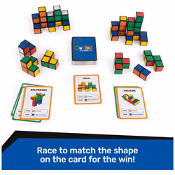 Rubik's Cube It  2-Player 3D Puzzle Sequence Board Game Stress Relief Fidget Toy Activity Cube Travel Teen Gift Idea  for Adults & Kids Ages 7 and up