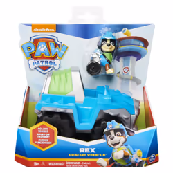 PAW Patrol , Rex’s Dinosaur Rescue Vehicle with Collectible Action Figure, Kids Toys for Ages 3 and Up, Car, 3 yr(s), Plastic ...