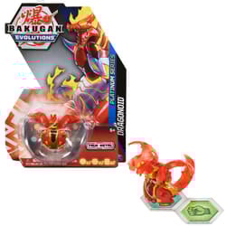 Bakugan Evolutions, Dragonoid (Red), Platinum Series True Metal , 2 BakuCores and Character Card, Kids Toys for Boys, Ages 6 and Up