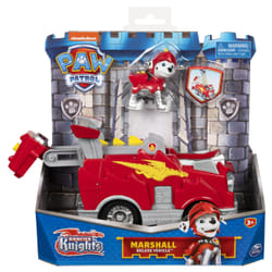 PAW Patrol Rescue Knights Marshall Transforming Toy Car with Collectible Action Figure
