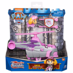 PAW Patrol , Rescue Knights Skye Transforming Toy Car with Collectible Action Figure, Kids Toys for Ages 3 and up, Helicopter ...