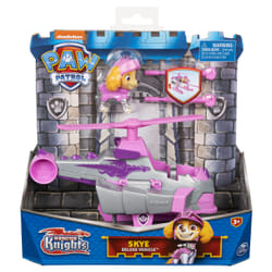 PAW Patrol , Rescue Knights Skye Transforming Toy Car with Collectible Action Figure, Kids Toys for Ages 3 and up