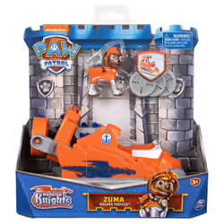 PAW Patrol , Rescue Knights Zuma Transforming Toy Car with Collectible Action Figure, Kids Toys for Ages 3 and up, Boat, 3 yr ...
