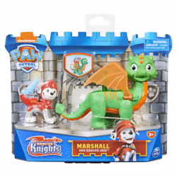 PAW Patrol Rescue Knights Marshall and Dragon Jade Action Figures Set, 3 yr(s), Multicolour
