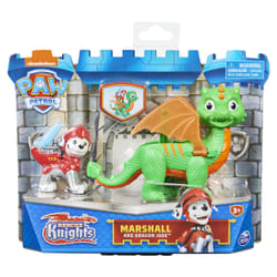 PAW Patrol Rescue Knights Marshall and Dragon Jade Action Figures Set