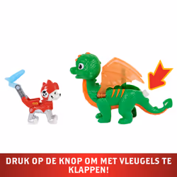 PAW Patrol Rescue Knights Marshall and Dragon Jade Action Figures Set
