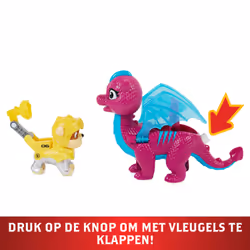 PAW Patrol Rescue Knights Rubble and Dragon Blizzie Action Figures Set