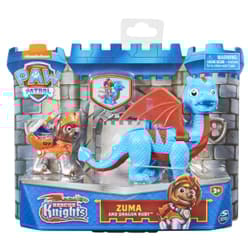 PAW Patrol Rescue Knights Zuma and Dragon Ruby Action Figures Set