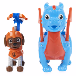 PAW Patrol Rescue Knights Zuma and Dragon Ruby Action Figures Set