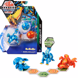Bakugan Evolutions Starter Pack 3-Pack, Howlkor Ultra with Colossus and Pegatrix, Collectible Action Figures, Ages 6 and Up,  ...