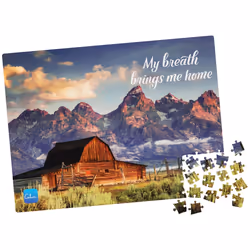 300-Piece Calm Jigsaw Puzzle for Relaxation  Stress Relief  and Mood Elevation  for Adults and Kids Ages 8 and up  The Foot of The Mountain