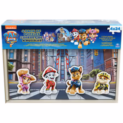 PAW Patrol: The Movie 4 Pack of Wooden Puzzles for Kids 24-Piece Jigsaw Puzzles with Interchangeable Characters for Preschool ...