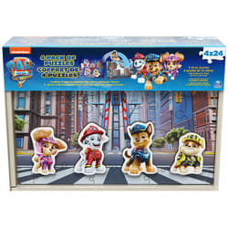 PAW Patrol: The Movie 4 Pack of Wooden Puzzles for Kids 24-Piece Jigsaw Puzzles with Interchangeable Characters for Preschoolers Ages 3 and up