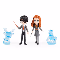 Wizarding World , Magical Minis Harry Potter and Ginny Weasley Patronus Friendship Set with 2 Toy Figures and 2 Creatures, Ki ...