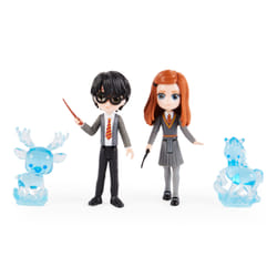 Wizarding World , Magical Minis Harry Potter and Ginny Weasley Patronus Friendship Set with 2 Toy Figures and 2 Creatures, Kids Toys for Ages 5 and up