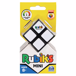Rubik’s Mini 2x2, 2x2 Classic Color-Matching Puzzle, Pocket Size Brain-Teasing Puzzle Toy, Packaging May Vary