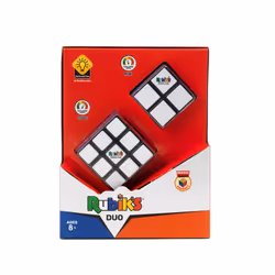 Rubik’s Cube, Duo Pack of The Original 3x3 & Mini 2x2 Classic Color-Matching Problem-Solving Puzzle Game Toy, for Kids and Adults Aged 8 and up