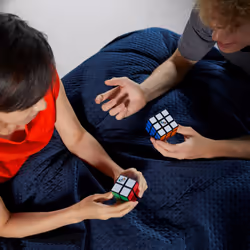 Rubik’s Cube, Duo Pack of The Original 3x3 & Mini 2x2 Classic Color-Matching Problem-Solving Puzzle Game Toy, for Kids and Adults Aged 8 and up