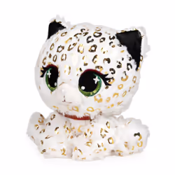GUND P.Lushes Designer Fashion Pets Limited-Edition 24kt Carti Snow Leopard Premium Stuffed Animal Soft Plush, Gold Metallic, 6”