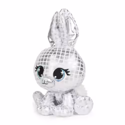 GUND P.Lushes Designer Fashion Pets Special-Edition B.G. Night Rabbit Premium Stuffed Animal Soft Plush, Silver Metallic, 6”