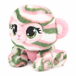 GUND P.Lushes Designer Fashion Pets Olivia Moss Monkey Premium Stuffed Animal Soft Plush, Green and Pink, 6”