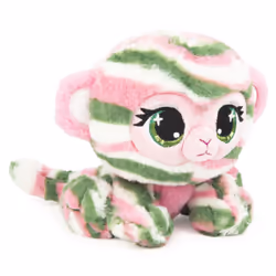 GUND P.Lushes Designer Fashion Pets Olivia Moss Monkey Premium Stuffed Animal Soft Plush, Green and Pink, 6”