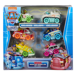PAW Patrol , True Metal Neon Rescue Vehicle Gift Pack of 6 Collectible Die-Cast Toy Cars, 1:55 Scale, Kids Toys for Boys and Girls Ages 3 and up
