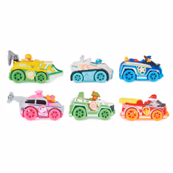 PAW Patrol , True Metal Neon Rescue Vehicle Gift Pack of 6 Collectible Die-Cast Toy Cars, 1:55 Scale, Kids Toys for Boys and Girls Ages 3 and up - Additional view 4