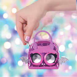 Purse Pets Micros, Baddie Bat Mini Kids Purse with Eye Roll, Shoulder Bag Crossbody Purse Accessories, Girls Coin Purse & Tween Gifts