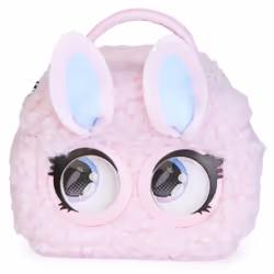 Purse Pets Micros, Fuzzy Bunny BB Mini Kids Purse with Eye Roll, Shoulder Bag Crossbody Purse Accessories, Girls Coin Purse & ...