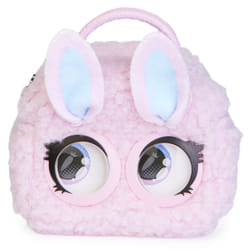 Purse Pets Micros, Fuzzy Bunny BB Mini Kids Purse with Eye Roll, Shoulder Bag Crossbody Purse Accessories, Girls Coin Purse & Tween Gifts
