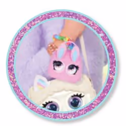 Purse Pets Micros, Fuzzy Bunny BB Mini Kids Purse with Eye Roll, Shoulder Bag Crossbody Purse Accessories, Girls Coin Purse & Tween Gifts