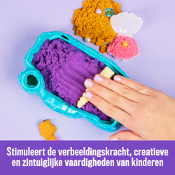 Kinetic Sand , Mermaid Crystal Playset, Over 1lb of Play Sand, Gold Shimmer Sand, Storage and Tools, Sensory Toys for Kids Ages 3 and up - Additional view 6