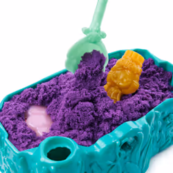 Kinetic Sand , Mermaid Crystal Playset, Over 1lb of Play Sand, Gold Shimmer Sand, Storage and Tools, Sensory Toys for Kids Ages 3 and up - Additional view 7