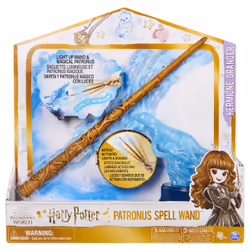 Wizarding World Harry Potter, 13-inch Hermione Granger Patronus Spell Wand with Otter Figure
