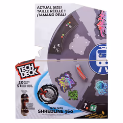 Tech Deck , Shredline 360 Motorized Skate Park, X-Connect Creator, Customizable and Buildable Turntable Ramp Set with Exclusive Fingerboard, Kids Toy for Boys and Girls Ages 6 and up - Additional view 8