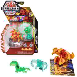 Bakugan Evolutions, Wrath with Nano Clutch and Echo Platinum Power Up Pack, True Metal Action Figure, 2 Nanogan, 2 Bakucore, 2 Ability Cards, Kids Toys for Boys and Girls, Ages 6 and Up