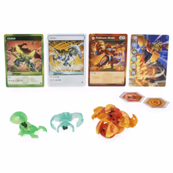 Bakugan Evolutions, Wrath with Nano Clutch and Echo Platinum Power Up Pack, True Metal Action Figure, 2 Nanogan, 2 Bakucore, 2 Ability Cards, Kids Toys for Boys and Girls, Ages 6 and Up