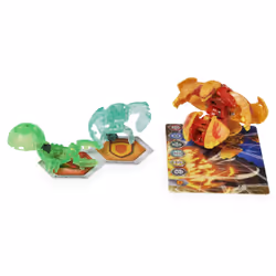 Bakugan Evolutions, Wrath with Nano Clutch and Echo Platinum Power Up Pack, True Metal Action Figure, 2 Nanogan, 2 Bakucore, 2 Ability Cards, Kids Toys for Boys and Girls, Ages 6 and Up