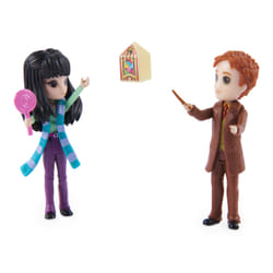 Wizarding World Harry Potter, Magical Minis Cho Chang and George Weasley Figure Set with 2 Doll Accessories, Kids Toys for Ages 6 and up