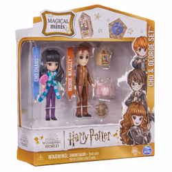 Wizarding World Harry Potter, Magical Minis Cho Chang and George Weasley Figure Set with 2 Doll Accessories, Kids Toys for Ages 6 and up - Additional view 5
