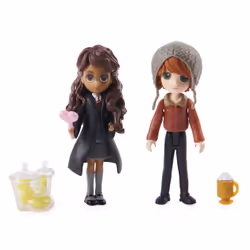Wizarding World Harry Potter, Magical Minis Ron Weasley and Parvati Patil Figure Set with 2 Doll Accessories, Kids Toys for A ...