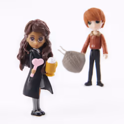 Wizarding World Harry Potter, Magical Minis Ron Weasley and Parvati Patil Figure Set with 2 Doll Accessories, Kids Toys for Ages 6 and up