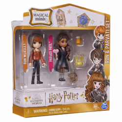 Wizarding World Harry Potter, Magical Minis Ron Weasley and Parvati Patil Figure Set with 2 Doll Accessories, Kids Toys for Ages 6 and up - Additional view 6