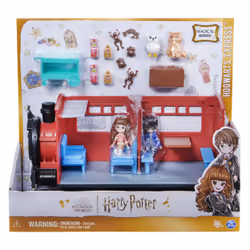 Wizarding World Harry Potter, Magical Minis Hogwarts Express Train Toy Playset with 2 Exclusive Figures, 10 Accessories, Kids Toys for Ages 6 and up