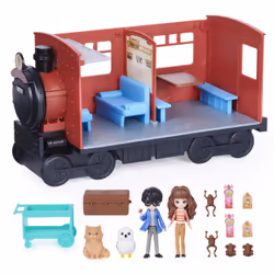 Wizarding World Harry Potter, Magical Minis Hogwarts Express Train Toy Playset with 2 Exclusive Figures, 10 Accessories, Kids Toys for Ages 6 and up - Additional view 4