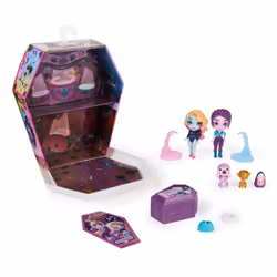 Zombaes Forever, Wild Vibes, Rest in Show Zombie Dolls & Accessories Deluxe Set, 2 Exclusive 3.5-inch Figures, 2 Pets & More, Kids Toys for Girls