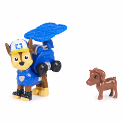 PAW Patrol , Big Truck Pups Chase Action Figure with Clip-on Rescue Drone, Command Center Pod and Animal Friend Kids Toys Age ...
