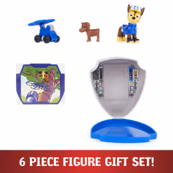 PAW Patrol , Big Truck Pups Chase Action Figure with Clip-on Rescue Drone, Command Center Pod and Animal Friend Kids Toys Ages 3 and up